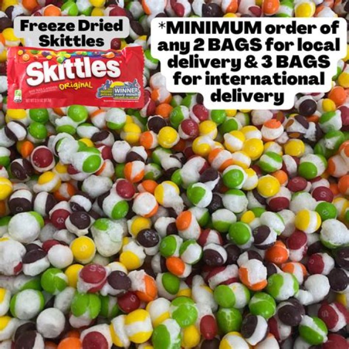 2oz Freeze Dried Skittles Original Flavors. Crunchy Funny Etsy