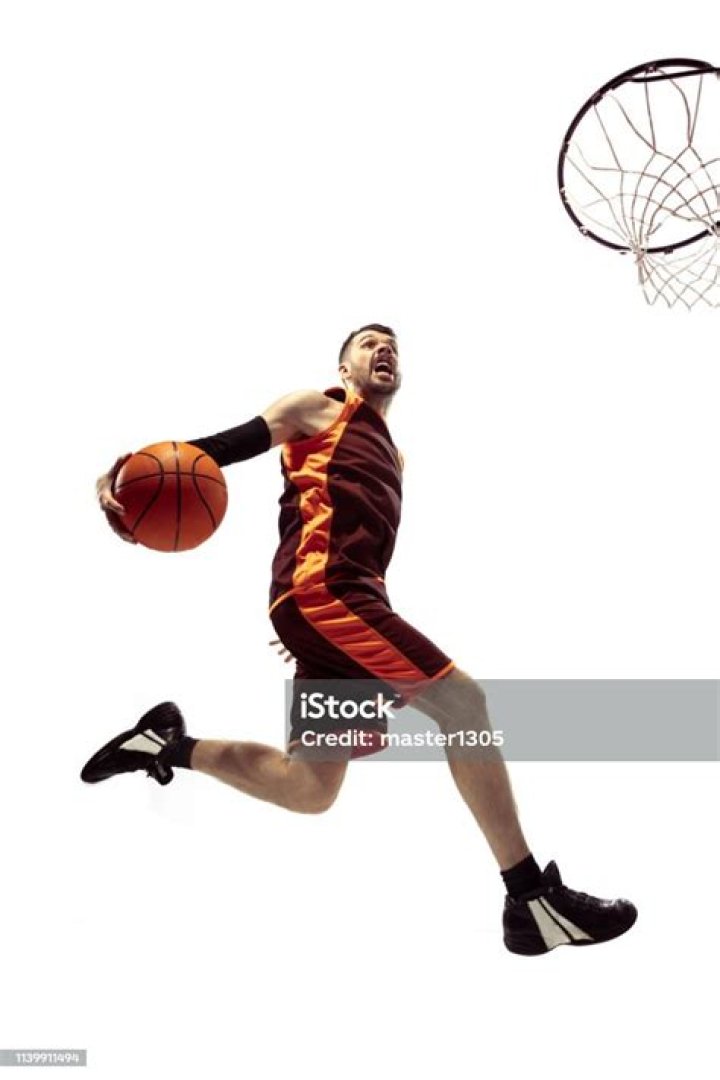 Basketball player with ball Stock Photo Alamy