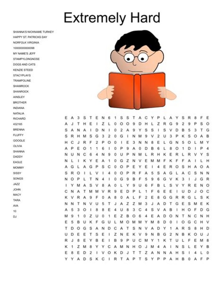 Extremely Hard Word Search WordMint