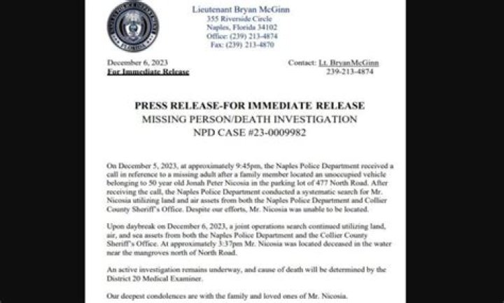 Missing Jonah Peter Nicosia Technical HS of Lorenzo Walker found dead
