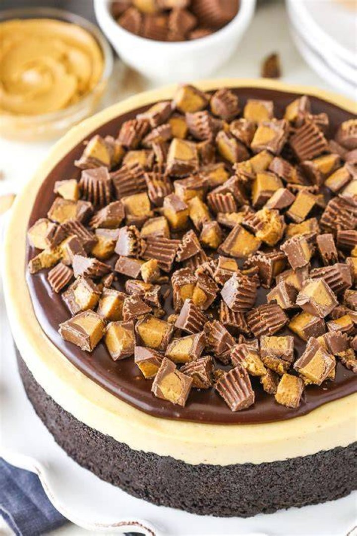 No Bake Reese's Peanut Butter Cup Cheesecake Desserts, Peanut butter