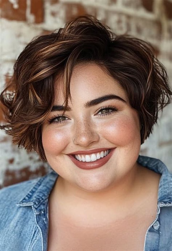 Pretty Short Haircuts for Chubby Round Face The