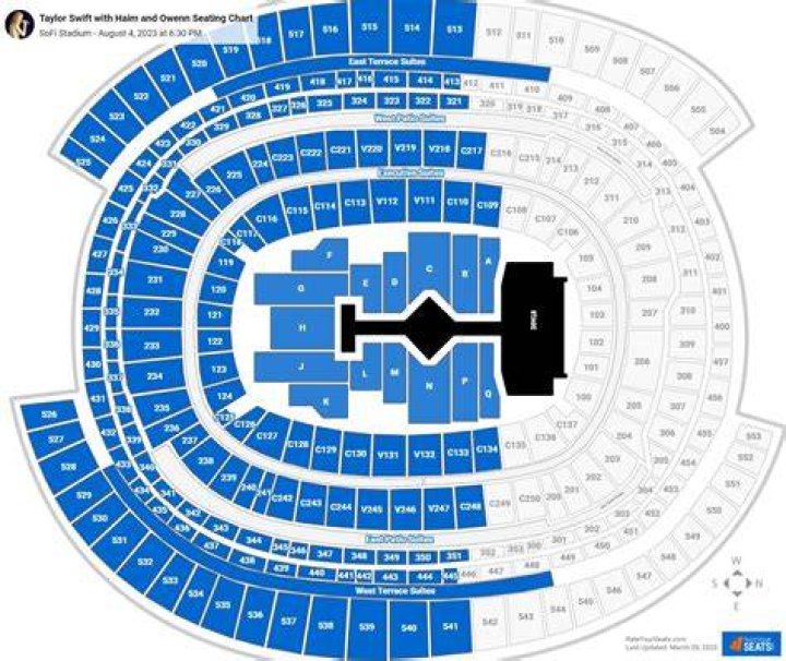 Taylor Swift Sofi Stadium Seating Chart Zoraya