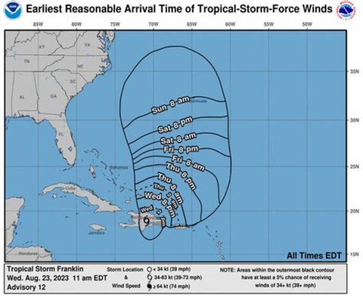 Tropical Storm Franklin, tropics spaghetti models, satellite images