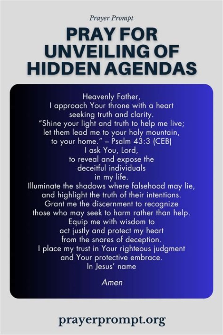 Unveiling Truths And Hidden Agendas