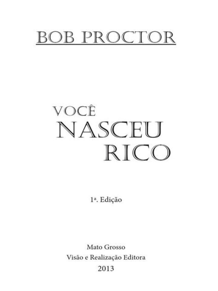 voce nasceu rico bob proctor baixar pdf 2019 LIVROS SOBRE LEI DA ATRA&Ccedil;AO